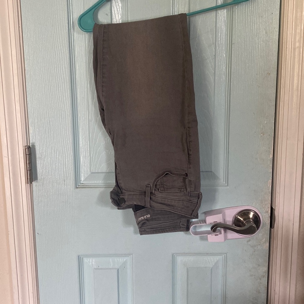 Old Navy Gray-Washed Rockstar Jeans